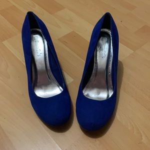 Blue Suede heels